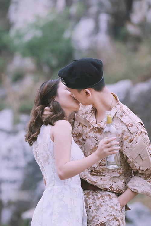 Bộ ảnh cưới “Hậu duệ mặt trời” phiên bản Việt gây sốt - 6