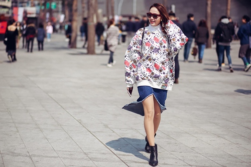 Minh Hằng siêu dễ thương tại Tuần thời trang Seoul - 2