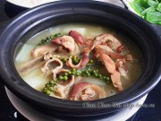 Bếp Eva - Dạ dày hầm tiêu xanh dai giòn, nóng hổi cho ngày đông