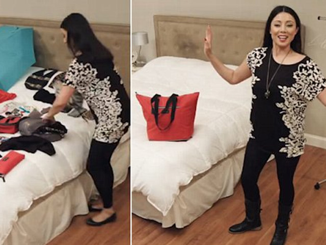 Xếp 100 món đồ trong một chiếc túi xách, thật choáng!