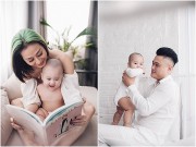 Giải trí - Con trai 8 tháng của Vũ Duy Khánh - Tiên Moon khoe "đầu trọc" đáng yêu