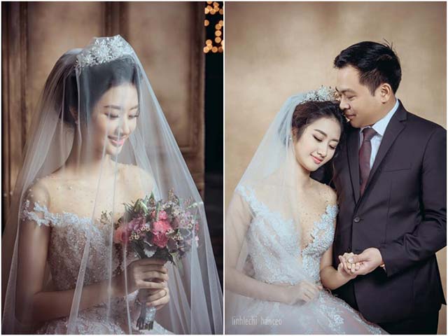 Hoa hậu Bản sắc Việt Thu Ngân hé lộ hậu trường ảnh cưới trước giờ ăn hỏi