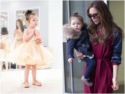 Giải trí - Bé Cadie Mộc Trà buộc tóc đáng yêu như Harper nhà Beckham