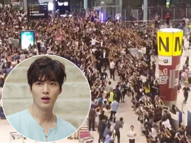 Hỗn loạn cảnh fan Thái tiễn Lee Min Ho về nước tại sân bay