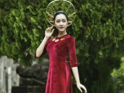 Thời trang - Nàng thơ xứ Huế bất ngờ tái xuất với áo dài dát vàng