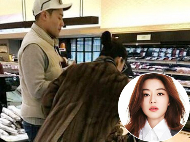 Hiếm hoi hình ảnh "nàng tiên cá" Jeon Ji Hyun cùng chồng đi mua sắm