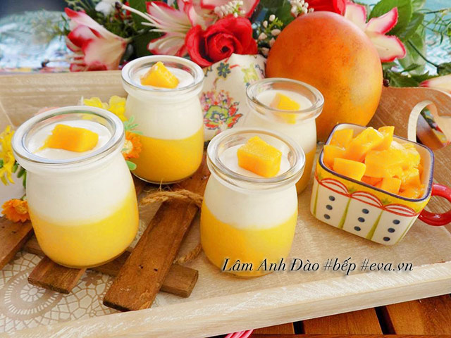 Cách làm panna cotta xoài mềm mịn, thơm mát giải nhiệt nắng đầu mùa