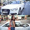 Làng sao - Dương Mỹ Linh lái xế 2 tỷ đi uống cà phê