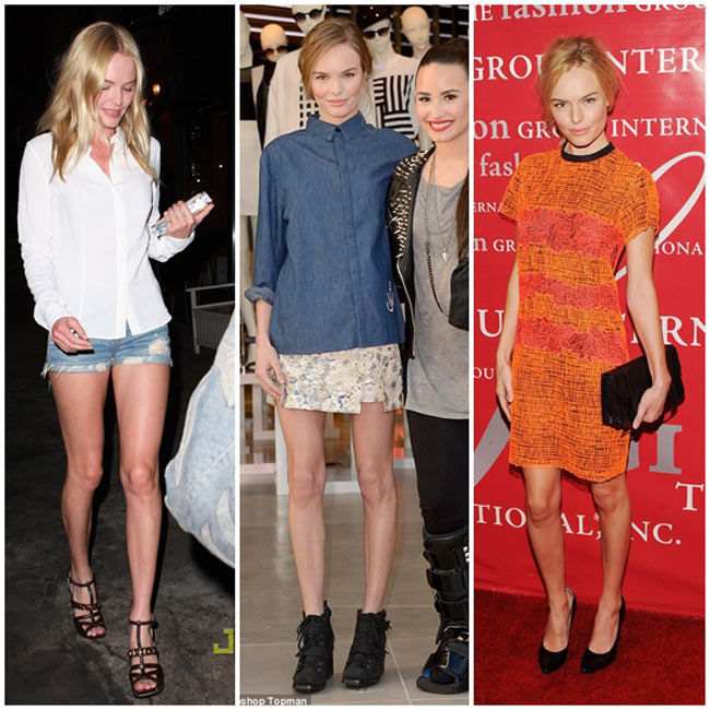 Kate Bosworth sở hữu đôi chân khẳng khiu và không đợc mềm mại.