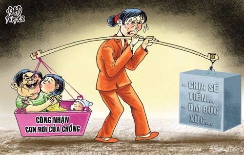 Cấp dưỡng con rơi của chồng: Ngậm... bồ hòn! - 1
