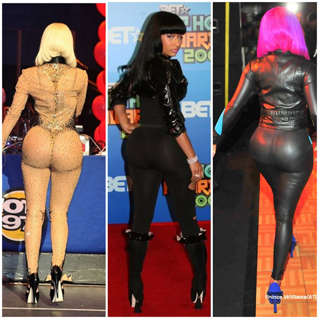 Nữ ca sĩ Nicki Minaj với vòng 3 siêu khủng, thậm chí nó còn bị xem là phản cảm.