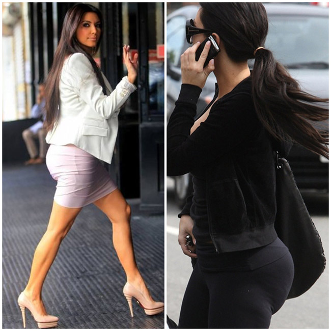 Kim Kardashian nổi tiếng với danh hiệu 'siêu vòng 3' nhưng nhiều nghi án cho rằng cô đã nhờ dao kéo can thiệp