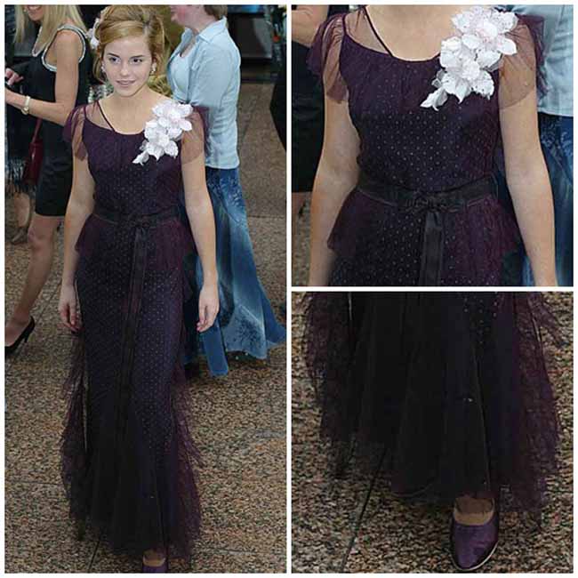 Một trong những bộ váy muốn quên nhất của Emma Watson.
