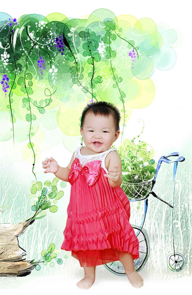 Bé Phạm Phương Ly là một cô công chúa nhỏ xinh xắn lắm cơ...
