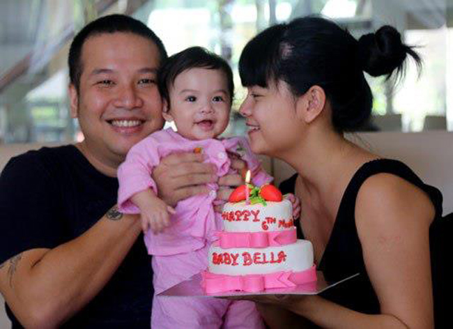 Chị dâu của ông bầu 8X từng nhận xét bé Bella 'giống y chang bố Quang Huy'. Tuy nhiên, sau 6 tháng, cô nhóc bắt đầu 'vỡ nét' nên có không ít điểm tương đồng với mẹ Quỳnh Anh.
