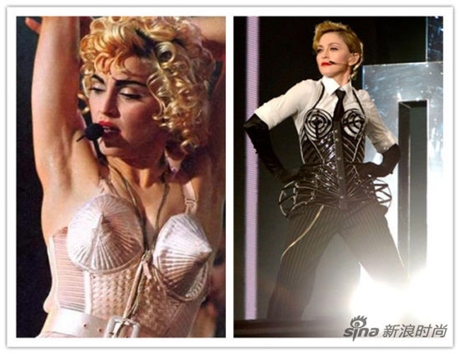 Hai mẫu áo ngực kiểu 'chóp núi' của Madonna.
