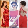 Thời trang - Lý Nhã Kỳ xấu đẹp thất thường với sắc đỏ