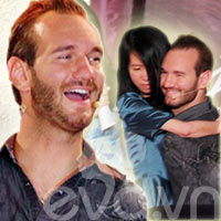 Nick Vujicic tỏ tình với khán giả Việt
