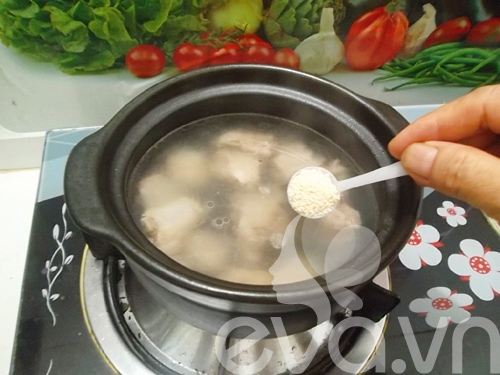 Ngọt mát canh sườn nấu nấm - 2