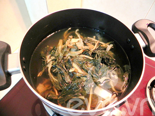 Lạ miệng canh cải khô cật heo - 7