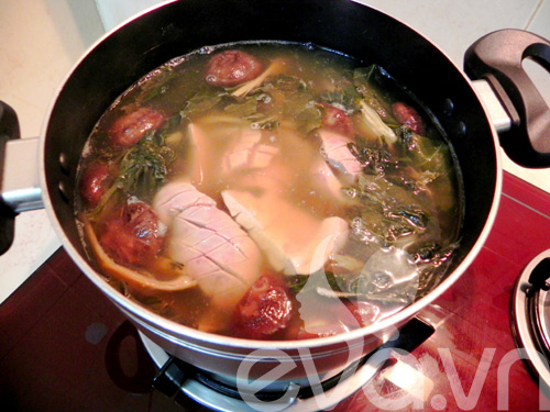 Lạ miệng canh cải khô cật heo - 9