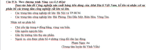 Đã có gợi ý giải đề thi TN môn Địa lý - 7