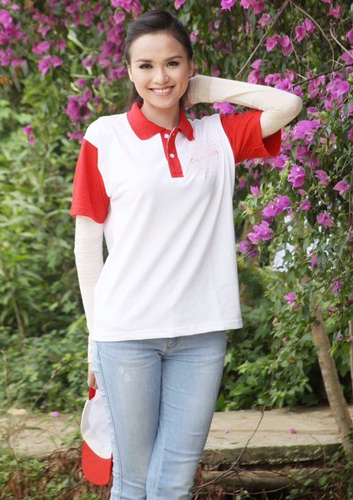 HH Diễm Hương đội nắng về quê làm từ thiện - 14