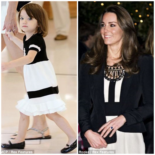 Bé Suri đụng hàng phong cách công nương Anh - 8
