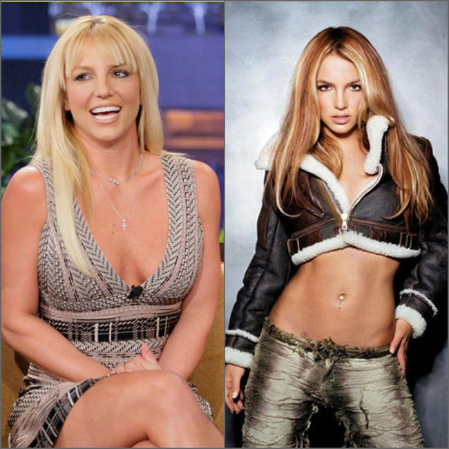 So sánh Britney Spears hiện tại và trước đây mới càng thấy rõ 'vòng eo bị đánh cắp' của cô không biết khi nào mới tìm lại được.
