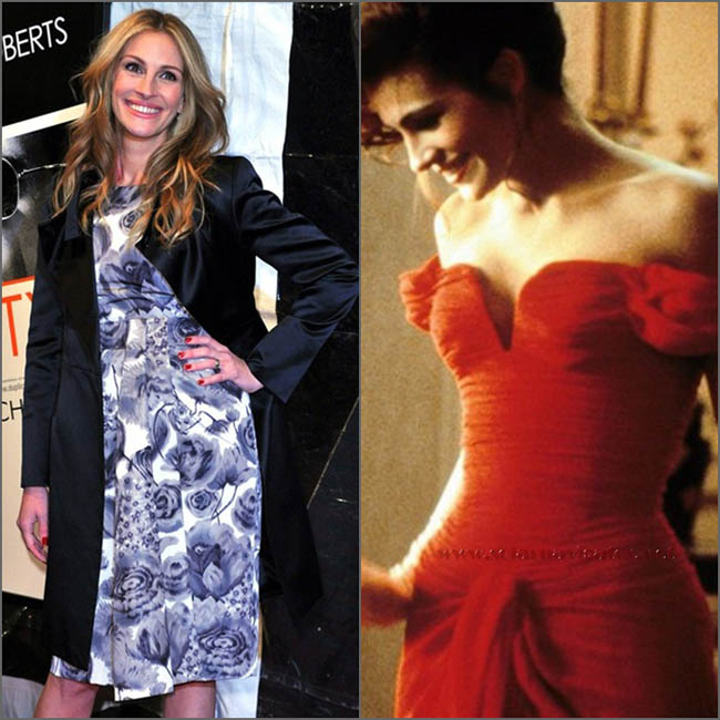 Khi tham gia bộ phim 'Pretty Women', Julia Roberts từng khiến hàng triệu chàng trai ngơ ngẩn vì vóc dáng gợi cảm, vòng eo con kiến quyến rũ. Giờ đây ở tuổi 46, người đàn bà đẹp không còn giữ được phom chuẩn.
