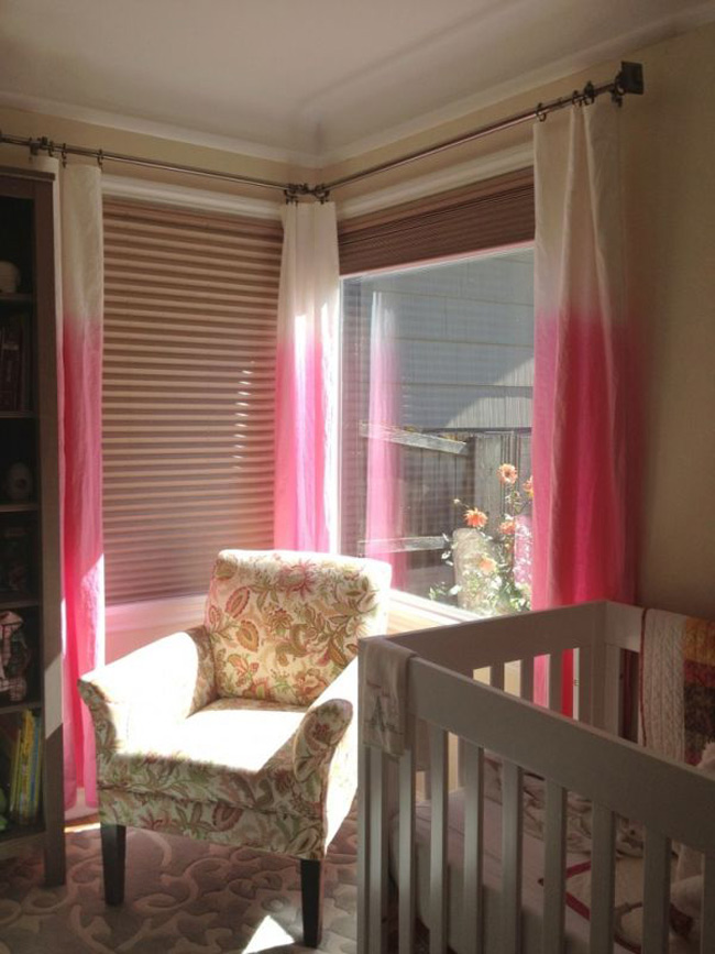 Những tấm rèm cửa Ombre rất đơn giản để làm tại nhà
