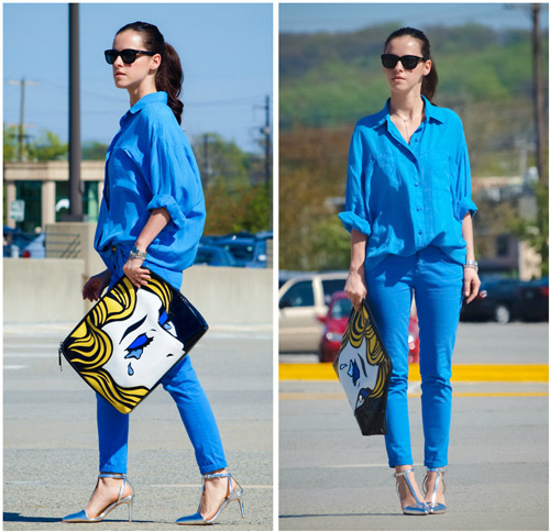 Street style mát lạnh cùng xanh dương - 1