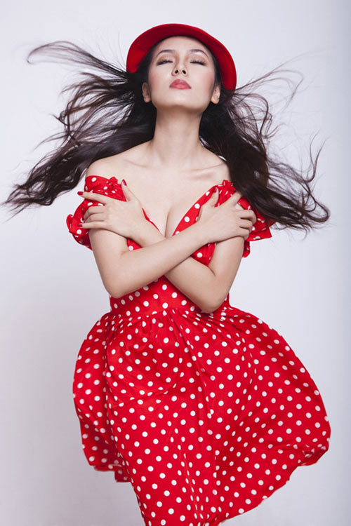 Chấm bi cổ điển hớp hồn mỹ nhân Việt - 7