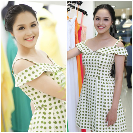 Chấm bi cổ điển hớp hồn mỹ nhân Việt - 17