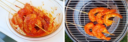 Tôm xiên nướng kiểu Hàn - 2