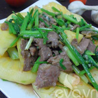 Giòn giòn đậu rồng xào thịt bò - 13