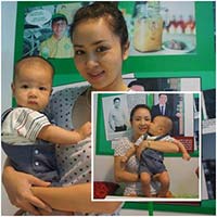 Thúy Hiền tình cảm bên con trai Thúy Vinh