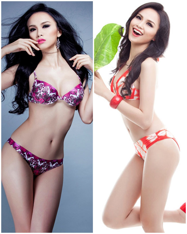 Diễm Hương rất đắt show chụp hình bikini nhờ lợi thế hình thể.
