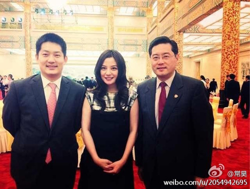 Triệu Vy dự tiệc chiêu đãi Tổng thống Hàn - 1