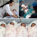 Bà bầu - Cận cảnh một ca sinh 4 ở Trung Quốc