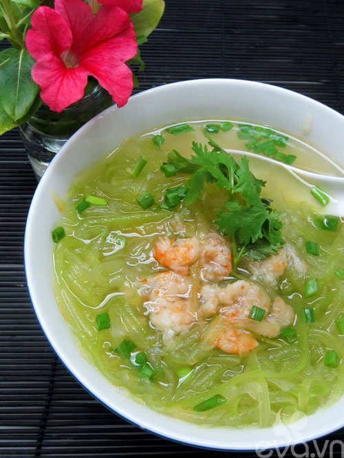 Canh bí đao tôm nõn ngọt mát - 7