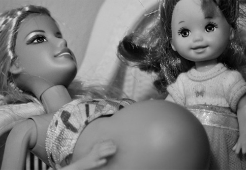 Cực yêu hình ảnh búp bê Barbie sinh con - 3