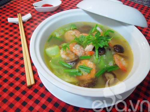 Canh mướp nấu tôm ngọt mát - 6