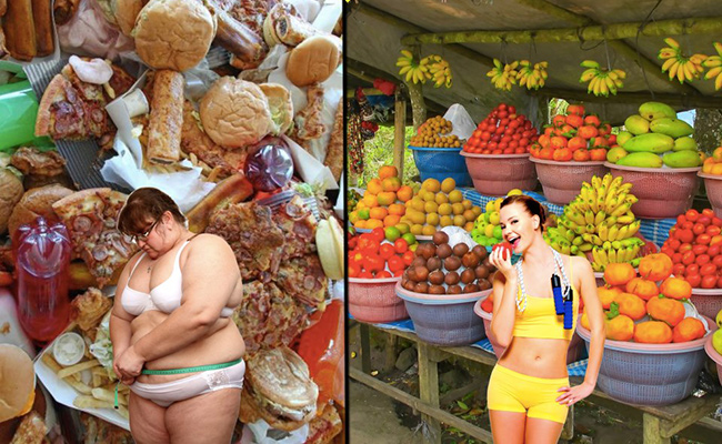Thậm chí nhiều người còn lấy hình ảnh chăm chỉ ăn hoa quả của cô để so sánh với những cô nàng béo.
