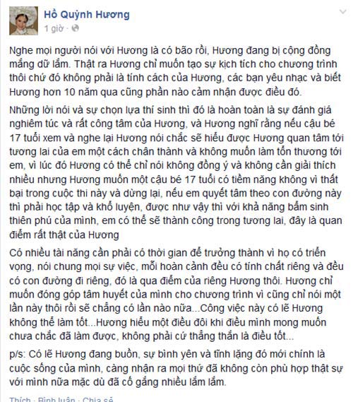 Hồ Quỳnh Hương lên tiếng vì bị quot;ném đáquot; - 4