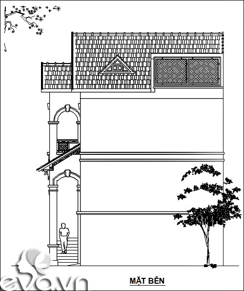 Xây 4 tầng nhà khang trang trên đất 100m2 - 7