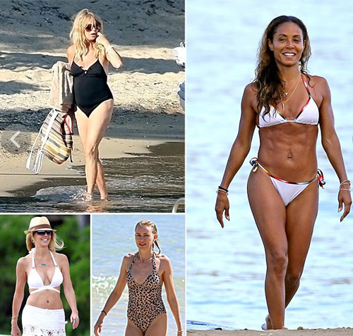 Choáng: Sao U40 quot;eo ótquot; nuột nà với bikini - 6