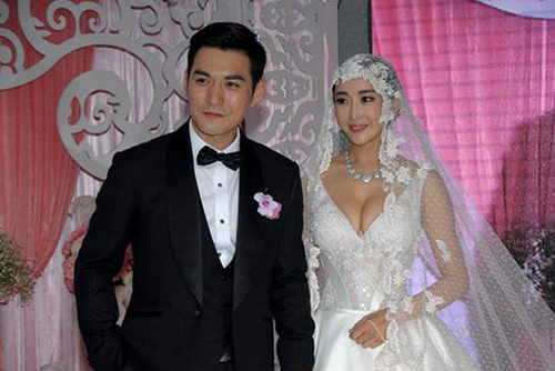 Cô dâu của Nghiêm Khoan khoe vòng 1 căng đầy - 2
