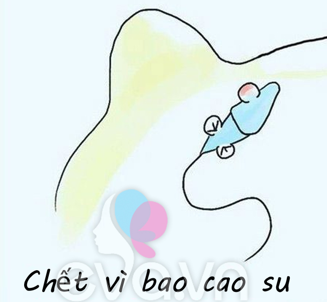 Tinh trùng chết ngạt trong bao cao su
