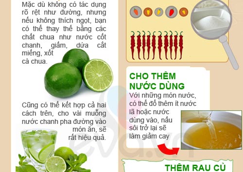 Mẹo chữa món ăn bị cay, mặn - 2